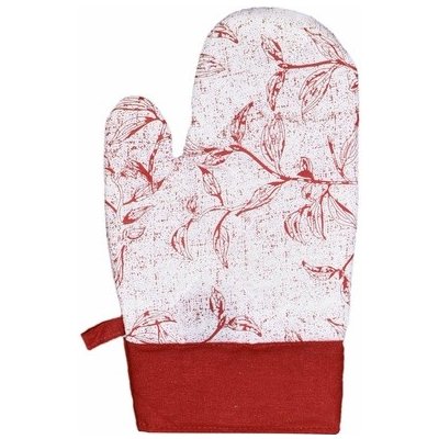 Frobyt Kuchyňská chňapka LEAF ČERVENÁ lístky 28 x 18 cm – Zbozi.Blesk.cz