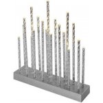 Emos 19 LED svícen stříbrný 28,5 cm 3x AA vnitřní teplá bílá časovač DCAW02 – Hledejceny.cz