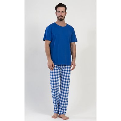 Karel pánské pyžamo kr.rukáv modré – Zboží Mobilmania