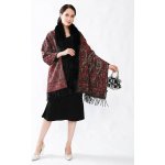 Classic Scarf dámská černo červená šála – Hledejceny.cz