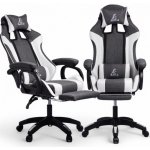 JAKS LevelUp šedo bílá s opěrkou nohou – Zboží Dáma