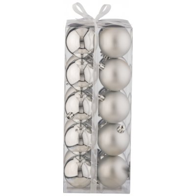 LIVARNO home Ozdoby na vánoční stromek 20dílná sada stříbrná – Zboží Dáma