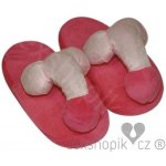 Plyšové pantofle Penispuschen pink – Zboží Dáma