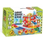 Wader Garáž servis 3 patra dráha 1,5m 2 auta plast v krabici 59x40x15 cm – Zboží Dáma