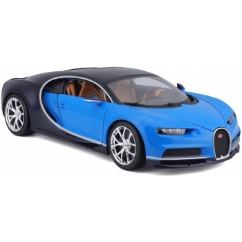 Bburago Plus Bugatti Chiron modrá 1:18