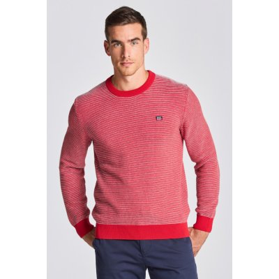 Gant D1. Light Texture C-neck červená – Zboží Mobilmania