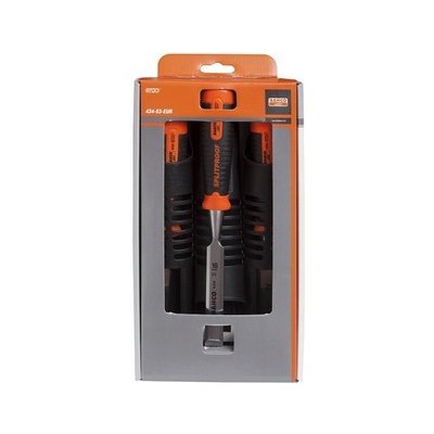 Bahco Sada dlát nárazuvzdorných ™, vhodné pro použití s kovovým kladivem 12-18-25mm v kartonu - BA-434-S3-EUR – Zboží Mobilmania