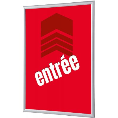 Jansen Display Set klaprámu A1, Vchod, červený, francouzština, 625 x 872 mm – Zboží Živě