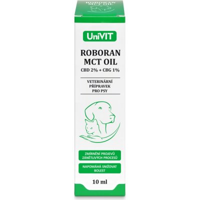 Univit Roboran MCT olej CBD 2%+CBG 1% 10 ml – Hledejceny.cz