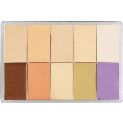 Maqpro Fard Creme 10 Concealer Slim Palette paletka 10 krémových korektorů 15 ml TF2 MAQ191-1003MM.TF3 – Zboží Dáma