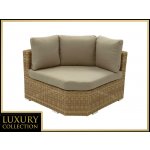 DEOKORK Ratanový rohový díl velký MALIBU béžovo-hnědá – Zboží Dáma