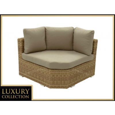 DEOKORK Ratanový rohový díl velký MALIBU béžovo-hnědá – Zboží Dáma