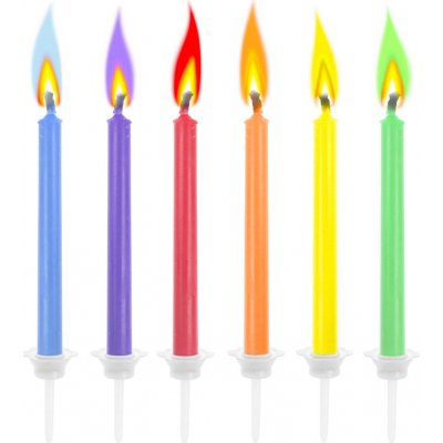 GoDan Dortové svíčky s barevným plamenem – Zboží Dáma