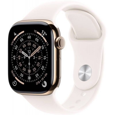 Apple Watch Series 11 Cellular (42mm) Zlatý Titan se světle ruměným sportovním řemínkem S/M MF8W4MP/A – Hledejceny.cz