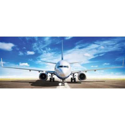 IMPOL TRADE 11390 VEP Vliesové fototapety letadlo Boeing na runwayi rozměr 250 cm x 104 cm – Zboží Mobilmania