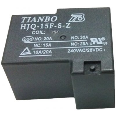 Relé HJQ-15F-S-Z-5V, 5V DC/250V AC 30A – Sleviste.cz