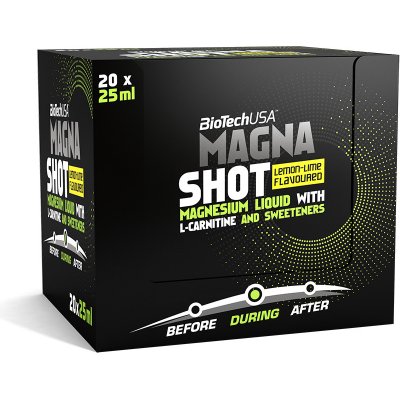 BioTech USA Magna Shot citron-limetka 20 x 25 ml – Hledejceny.cz