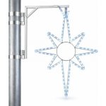 DECOLED Easy Fix 2D LED světelná hvězda, 67 × 100 cm, ledově bílá, sada na veřejné osvětlení, hliník – Hledejceny.cz