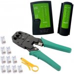W-Star WS193 - Sada nářadí pro síťaře, tester UTP, kleště RJ45 RJ11, narážeč, 10x RJ45 – Zboží Dáma