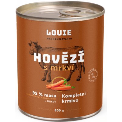 Louie Hovězí s mrkví 0,8 kg