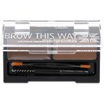 Makeup Revolution London Brow Sculpt Kit set a paletka na obočí Dark Brown 2,2 g – Zboží Dáma