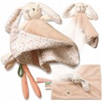 BabyOno Přítulníček mazlíček s chrastítkem Baby Bunny. 25 x 25 cm – Hledejceny.cz