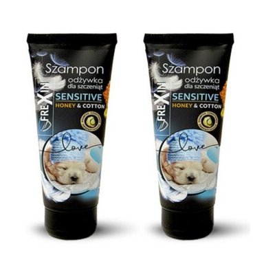 Frexin Sensitive Šampón s kondicionérem pro štěňata Med & bavlna 2x220 g