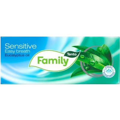 Tento sensitive papírové kapesníky Eukalyptus oil 3-vrstvé 10x10 ks – Zboží Dáma