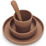 Jollein silikonový jídelní set Caramel 4 ks – Zboží Mobilmania