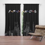 Sablio Závěs Seriál Přátelé FRIENDS Obrysy: 2ks 140x250cm – Hledejceny.cz
