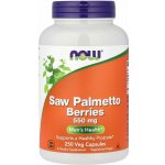 NOW Foods Saw Palmetto Berries 550 mg 250 rostlinných kapslí – Hledejceny.cz