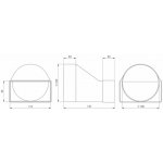 Europlast Větrací rozpěrka KSD2, 110 x 55 mm, D100 – Hledejceny.cz