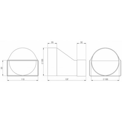 Europlast Větrací rozpěrka KSD2, 110 x 55 mm, D100 – Hledejceny.cz