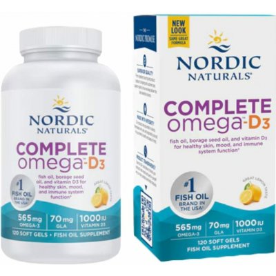 Nordic Naturals Complete Omega-d3 120 kapslí – Hledejceny.cz