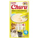 Inaba Churu cat snack kuře sýr a hovězí příchutí 4 x 14 g