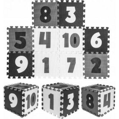 Smily Play Dětské pěnové puzzle podložka na zem Číslice 10 ks – Hledejceny.cz