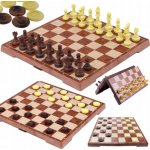 ŠACHY WARCAMY 2v1 MAGNETICKÁ KLASICKÁ HRA VELKÉ NA MAGNET – Zboží Dáma