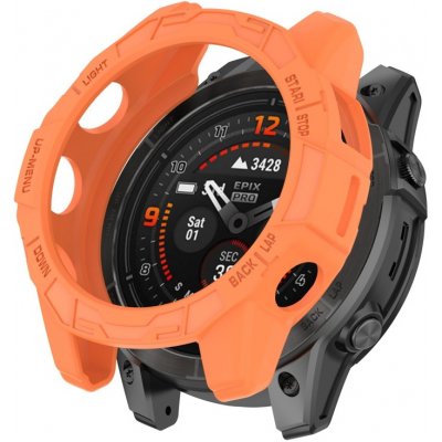 VSECHNONAMOBIL TPU HALF COVER Kryt pro Garmin Epix Pro 51mm / Epix Pro Gen2 51mm oranžový 78465 – Zboží Živě