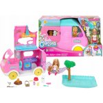 Barbie Chelsea 2 v 1 Karavan s panenkou – Zboží Dáma