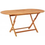 OMAXI 334867 Skládací zahradní stůl 160x85x75 cm masivní eukalyptové dřevo – Hledejceny.cz