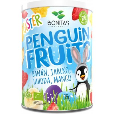 BONITAS velikonoční BIO Penguin Fruits mix mrazem sušeného ovoce 35 g – Zbozi.Blesk.cz