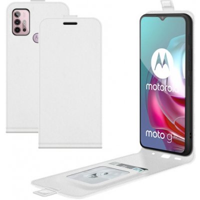 PROTEMIO 37822 Vyklápěcí pouzdro Motorola Moto G10/G20/G30 bílé – Zboží Mobilmania