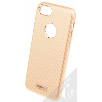 Pouzdro Remax Carbon Apple iPhone 7 iPhone 8 růžově zlaté