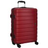 Cestovní kufr D&N 4W L červená 2270-12 95 l
