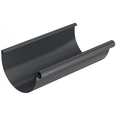Bryza Žlab okap Ø 125 mm 3 m pozink RAL 7021 antracit – HobbyKompas.cz