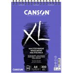 Canson XL Mix Media v kroužkové vazbě A4 300g 30 archů – Zboží Mobilmania