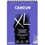 Canson XL Mix Media v kroužkové vazbě A4 300g 30 archů – Zboží Dáma