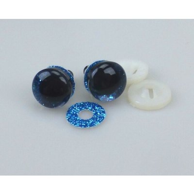 Pro Háčkování Oči bezpečnostní třpytivé modré, 20 mm – Zboží Dáma