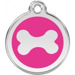 Red Dingo známka Bone Hot Pink Kost tmavě růžová S 20 mm – Zboží Mobilmania