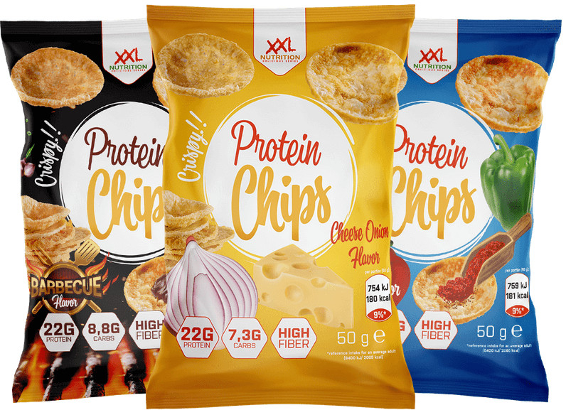 XXL Nutrition Protein Chips Sweet Chili 50 g od 55 Kč Heureka.cz